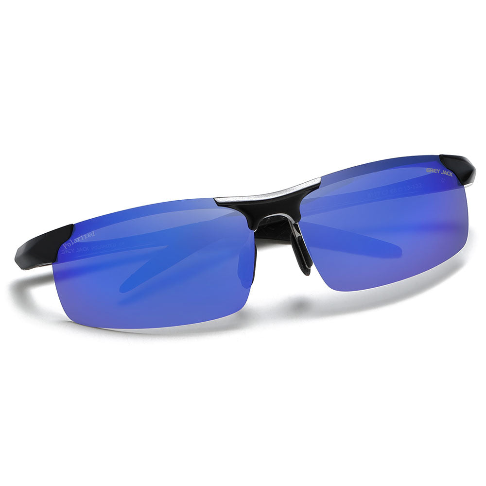 Black Frame Blue Lens