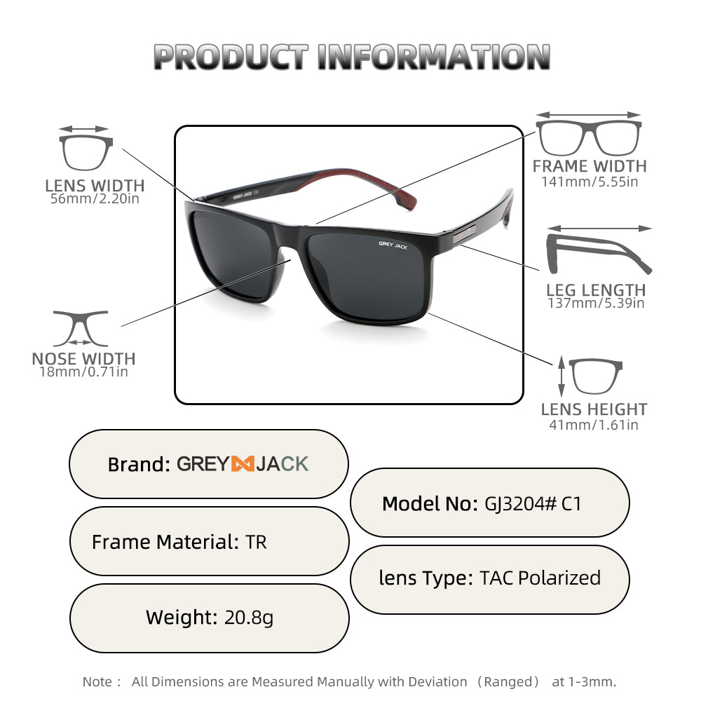 Shine Black Gun Frame Black Lens
