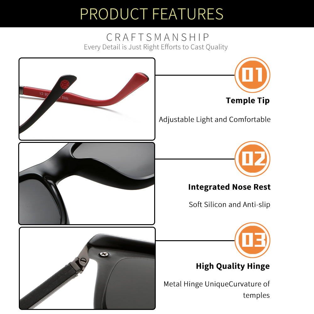 Shine Black Gun Frame Black Lens