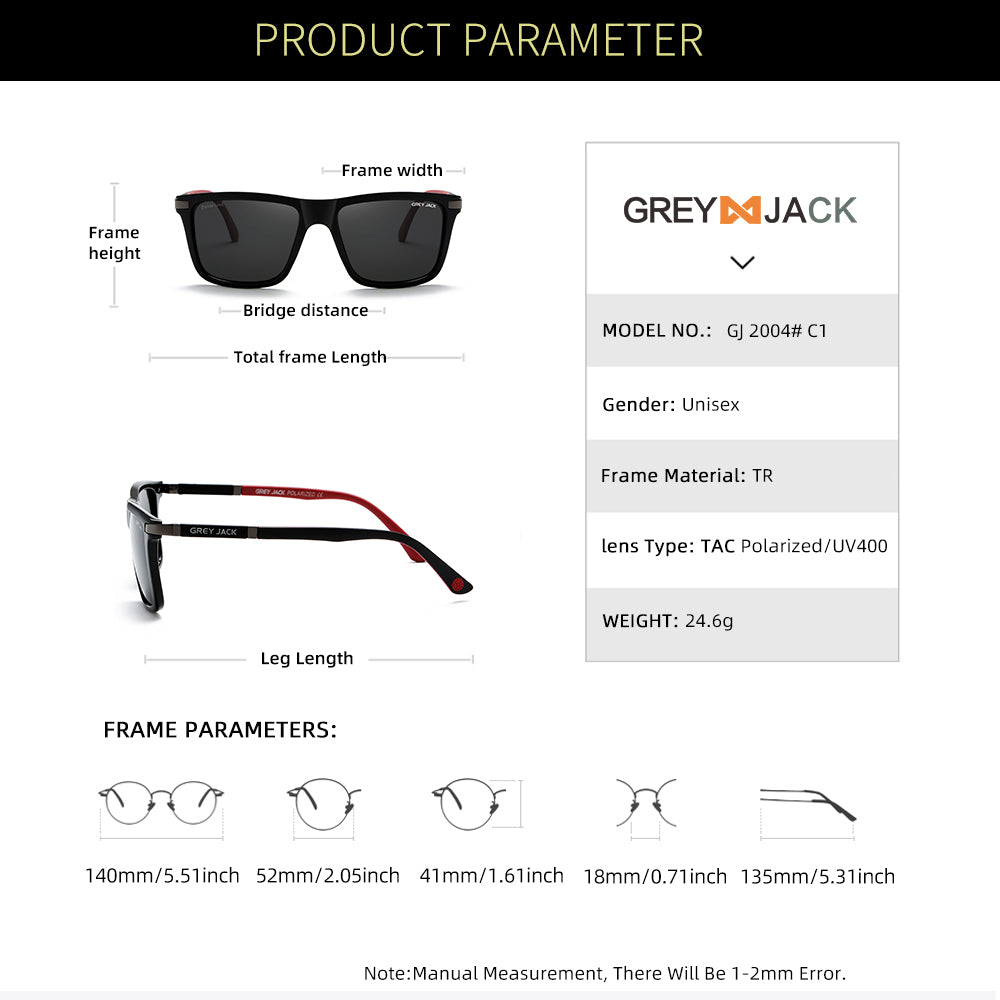 Shine Black Gun Frame Black Lens