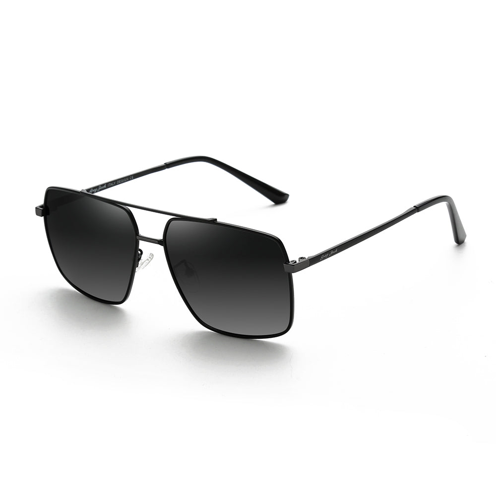 Black Frame Gradient Grey Lens