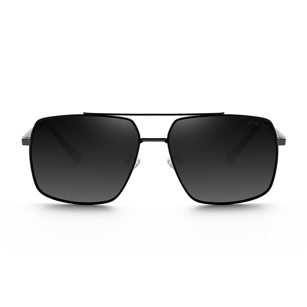 Black Frame Gradient Grey Lens