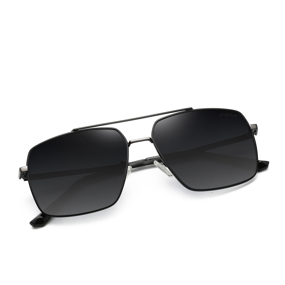 Black Frame Gradient Grey Lens