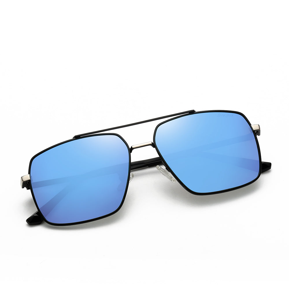 Silver Frame Blue Lens