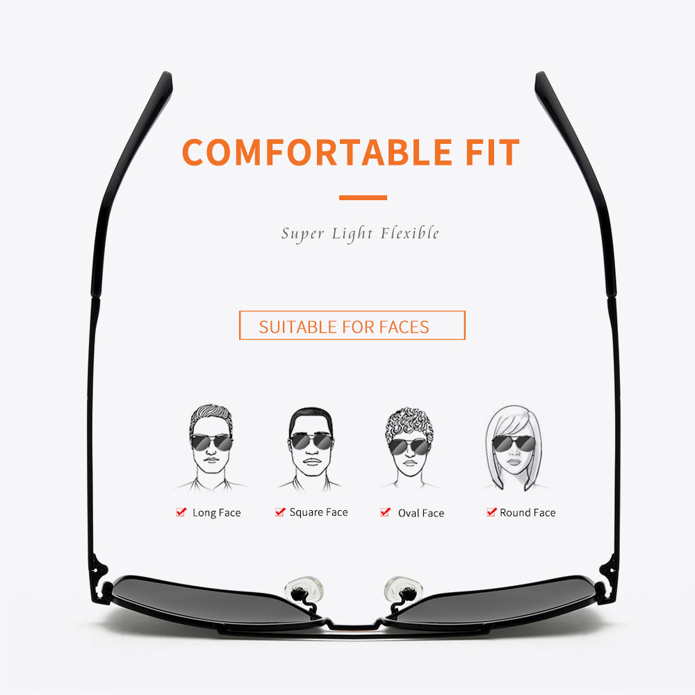 Gold Black Frame Grey Lens