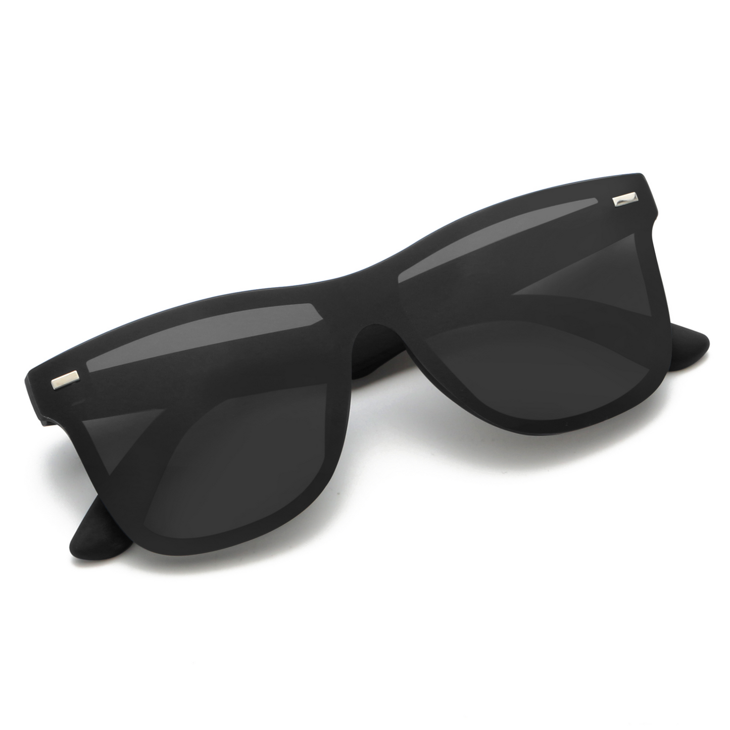 GREY JACK One Piece Retro TR90 Frame Polarized Sunglasses 1918