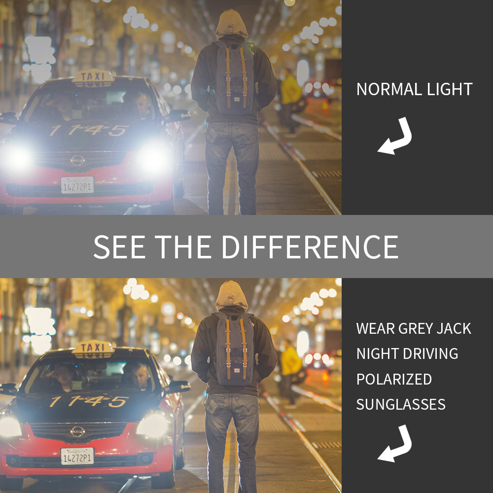 Matte Black Gun Frame Night Driving Lens