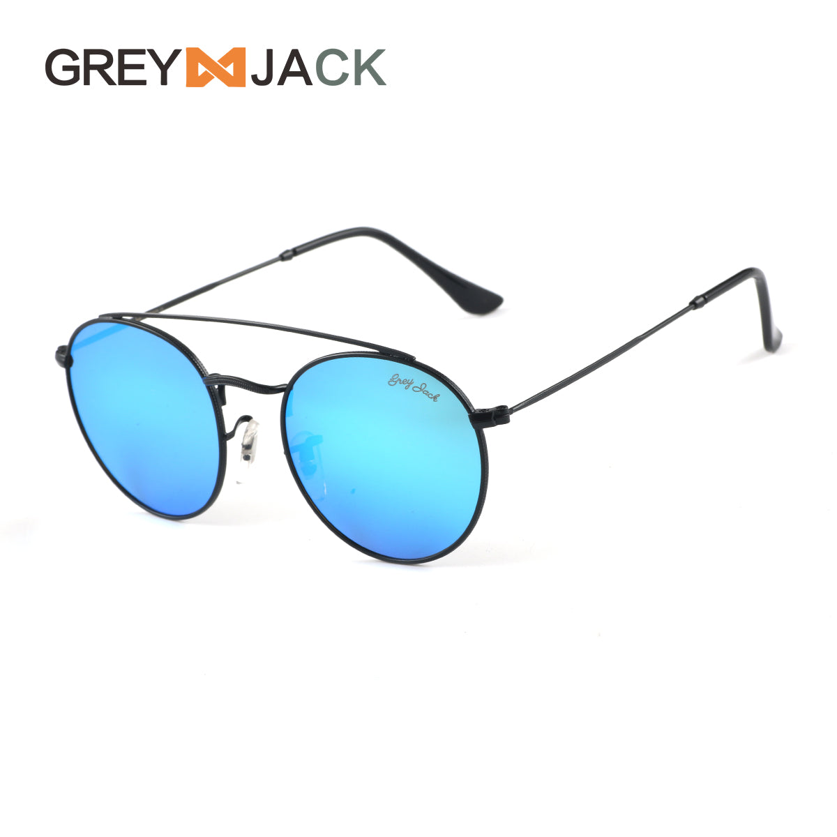 Black Frame Ice Blue Lens