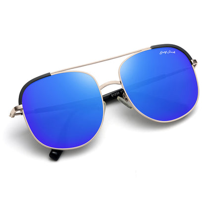 Gold Frame Blue Lens