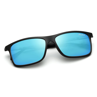 Shine Black Frame Sky Blue Lens