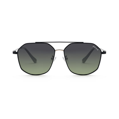 Black (Gold) Frame Double Green Lens