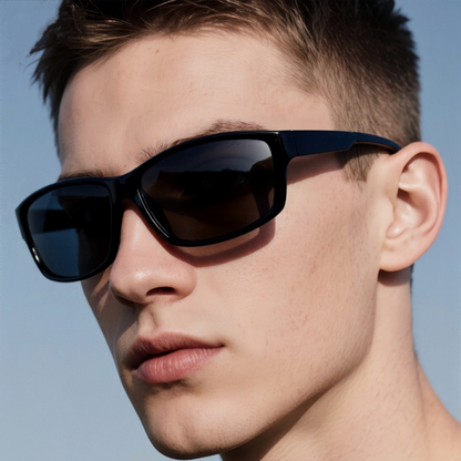 Men Cool Fashion Wrap-Around Poalrized Sports Glasses 1801