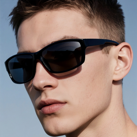 Men Cool Fashion Wrap-Around Poalrized Sports Glasses 1801