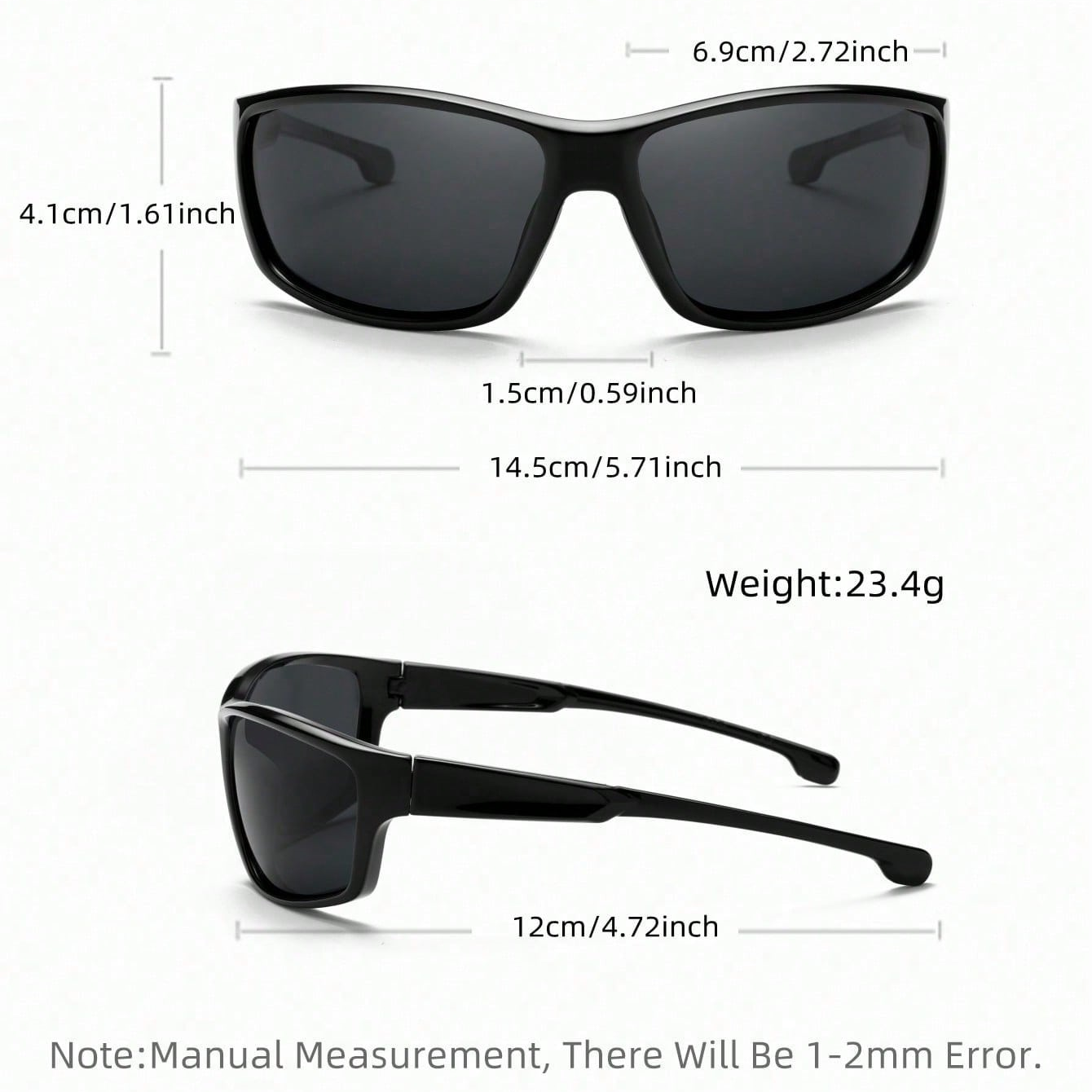Men Cool Fashion Wrap-Around Poalrized Sports Glasses 1801