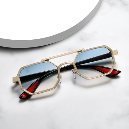 Stylish Metal Geometric Small Punk Sunglasses for Men Women 2278
