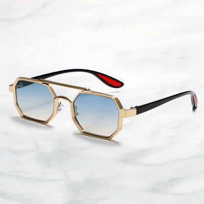 Stylish Metal Geometric Small Punk Sunglasses for Men Women 2278