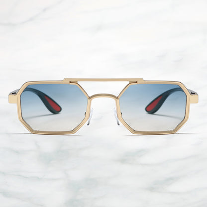 Stylish Metal Geometric Small Punk Sunglasses for Men Women 2278