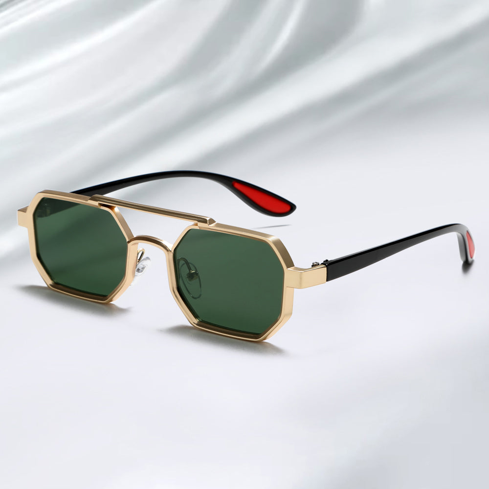 Stylish Metal Geometric Small Punk Sunglasses for Men Women 2278