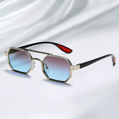 Stylish Metal Geometric Small Punk Sunglasses for Men Women 2278