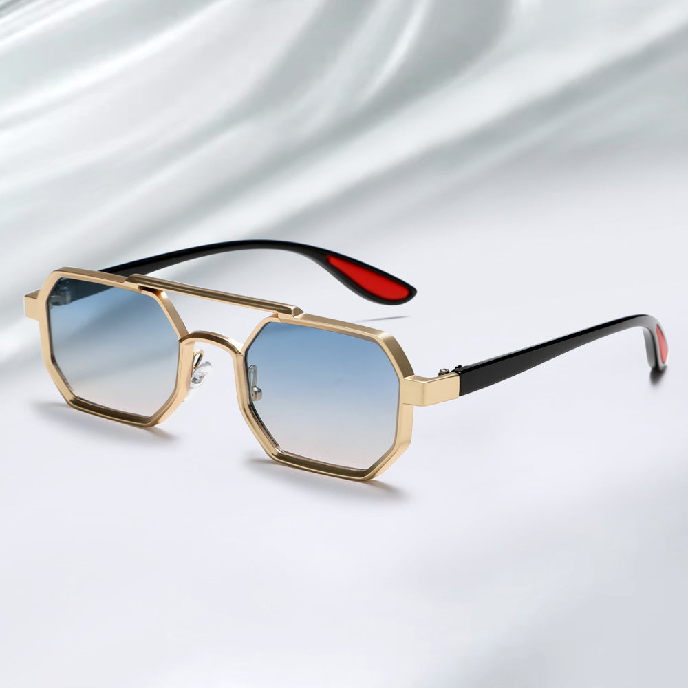 Stylish Metal Geometric Small Punk Sunglasses for Men Women 2278