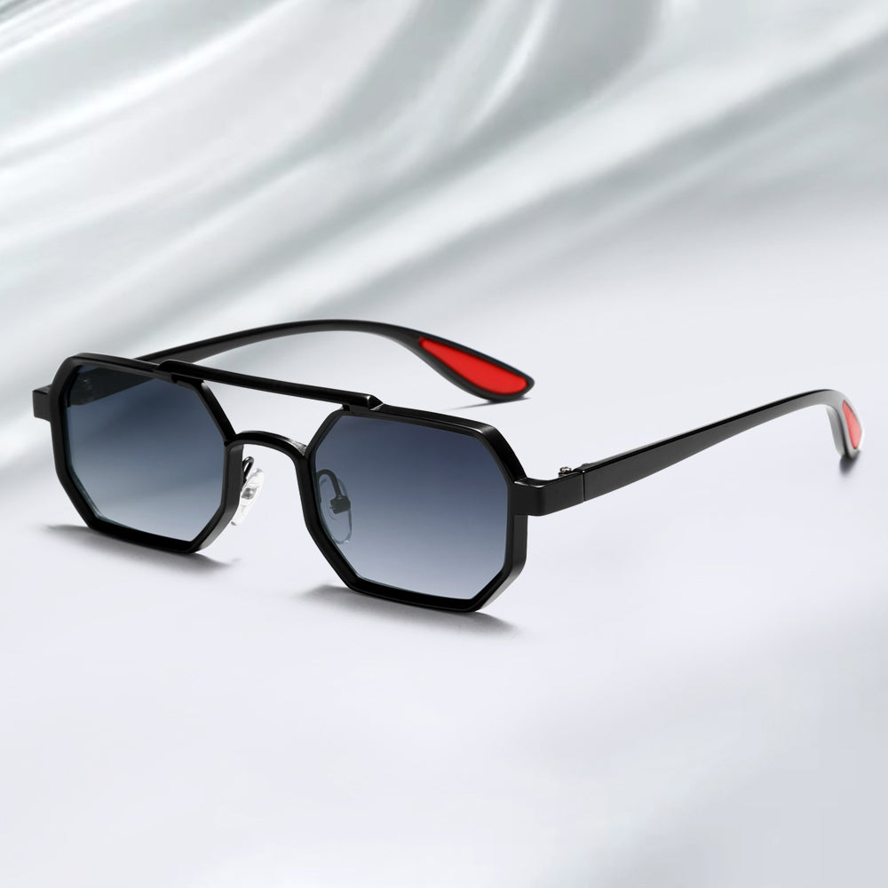Stylish Metal Geometric Small Punk Sunglasses for Men Women 2278