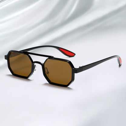 Stylish Metal Geometric Small Punk Sunglasses for Men Women 2278