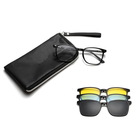 3 in 1 Polarized Magnetic Clip On Glasses 6201