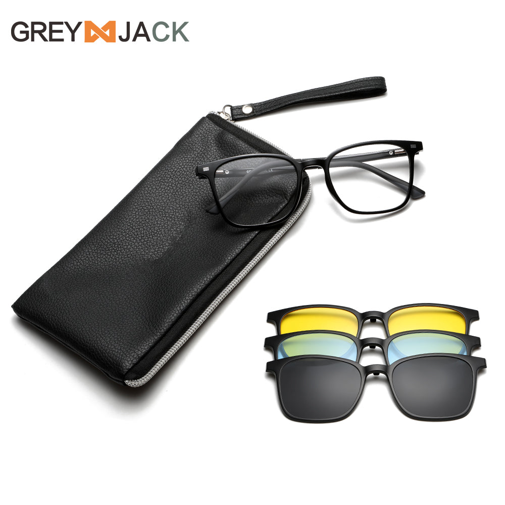 3 in 1 Polarized Magnetic Clip On Glasses 6201