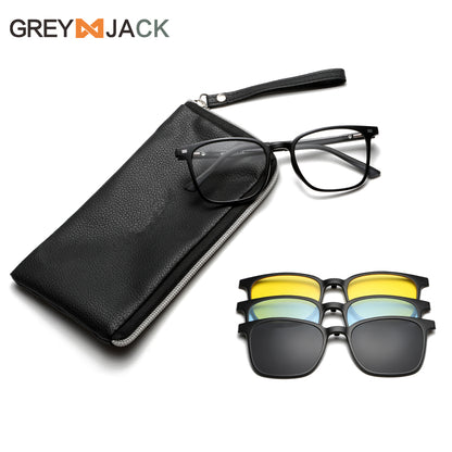 3 in 1 Polarized Magnetic Clip On Glasses 6201
