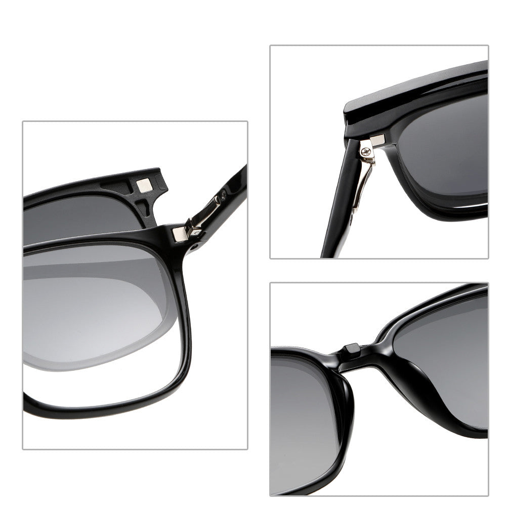 3 in 1 Polarized Magnetic Clip On Glasses 6201