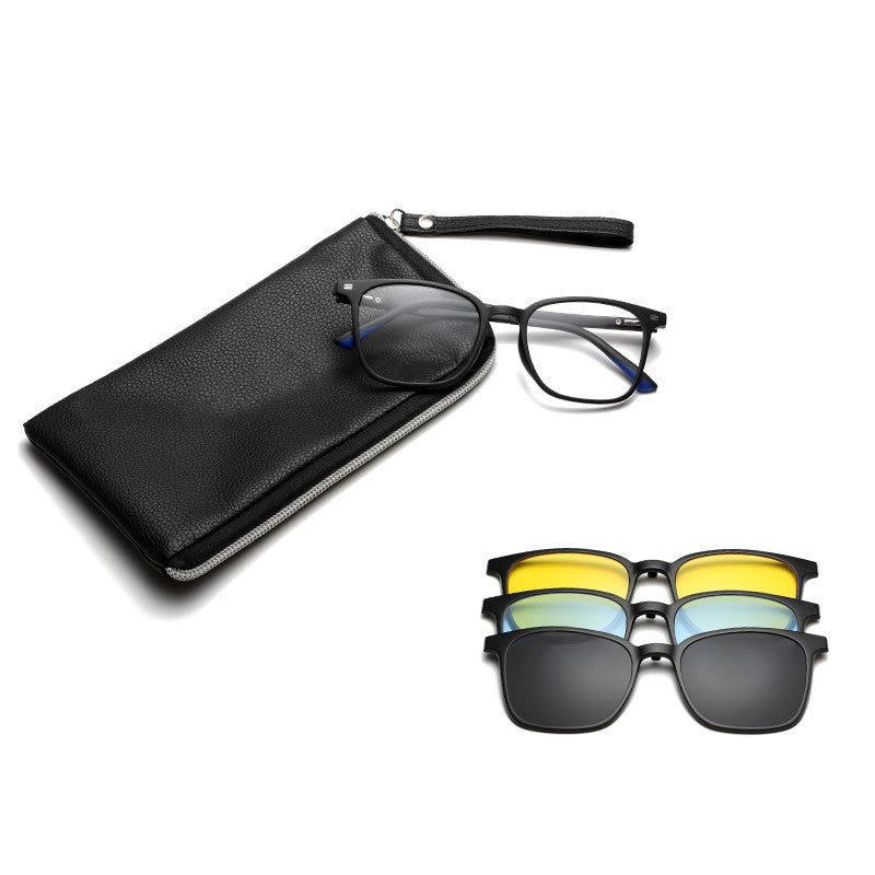 3 in 1 Polarized Magnetic Clip On Glasses 6201