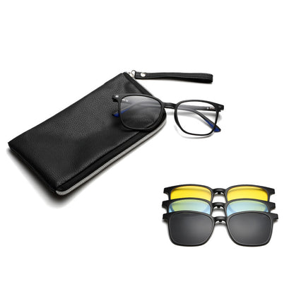 3 in 1 Polarized Magnetic Clip On Glasses 6201