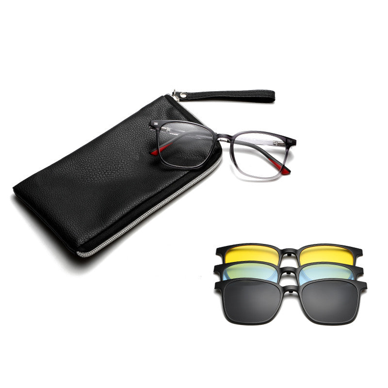3 in 1 Polarized Magnetic Clip On Glasses 6201