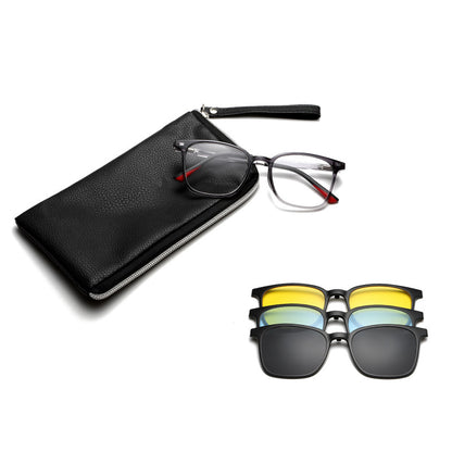 3 in 1 Polarized Magnetic Clip On Glasses 6201