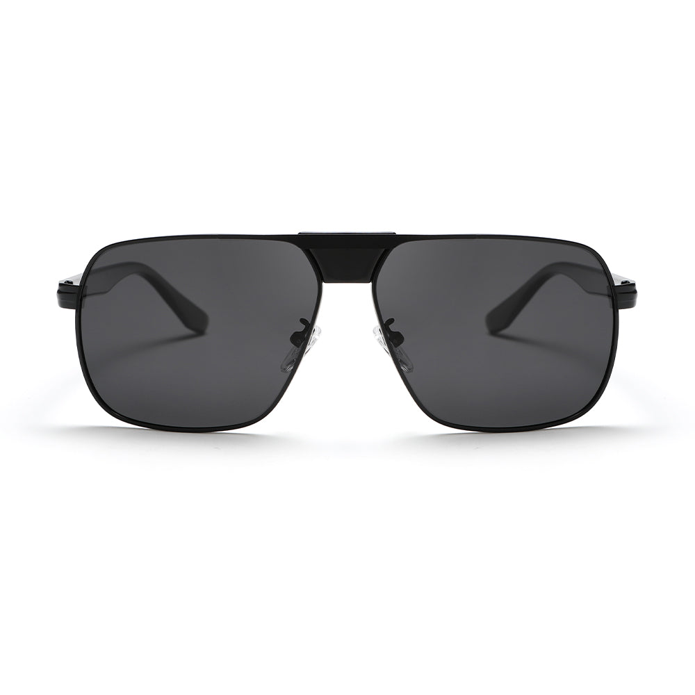 Retro Brand Designed Square Metal Polarized Sunglasses G020