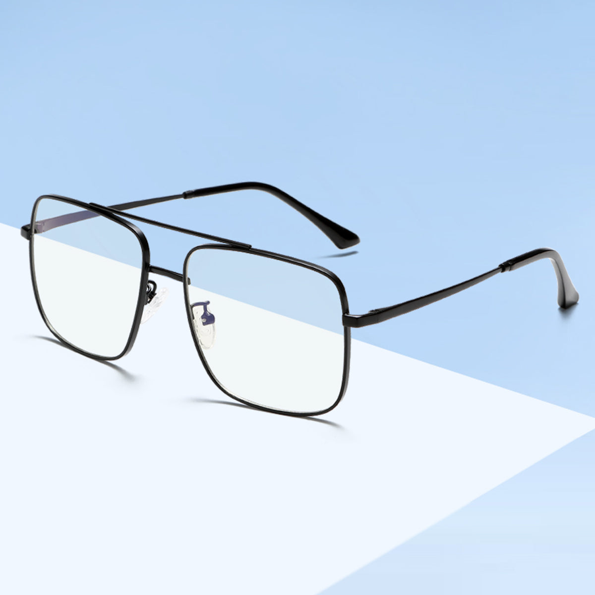 Minimlist Small Metal Square Frame Fashion Anti Blue Light Glasses G026OP