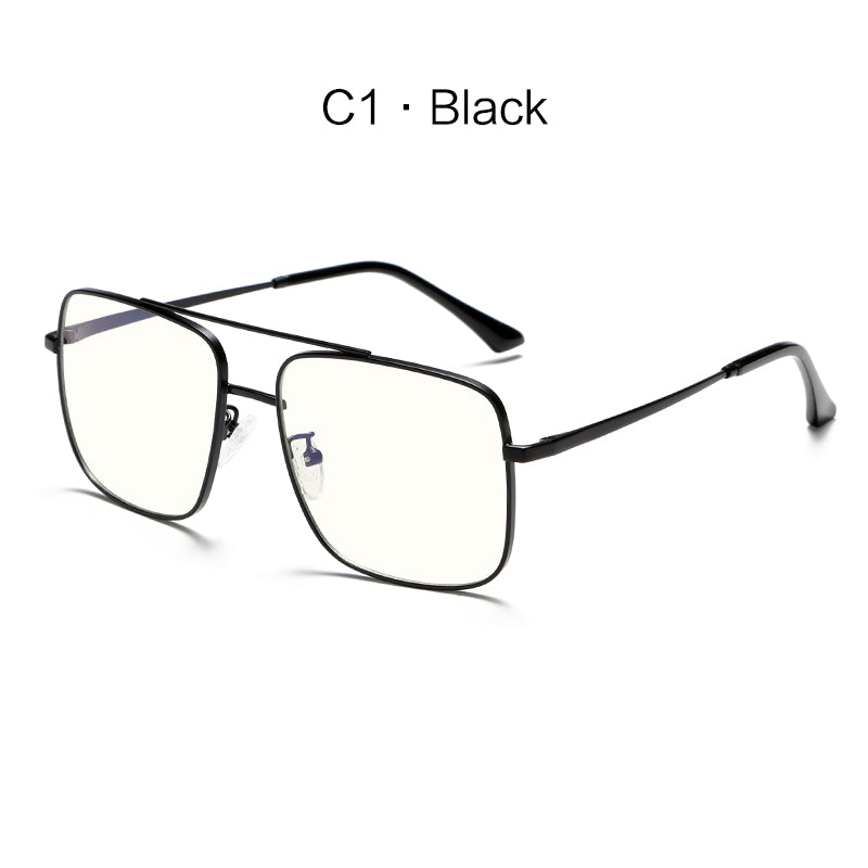 Minimlist Small Metal Square Frame Fashion Anti Blue Light Glasses G026OP
