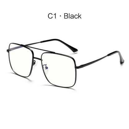 Minimlist Small Metal Square Frame Fashion Anti Blue Light Glasses G026OP