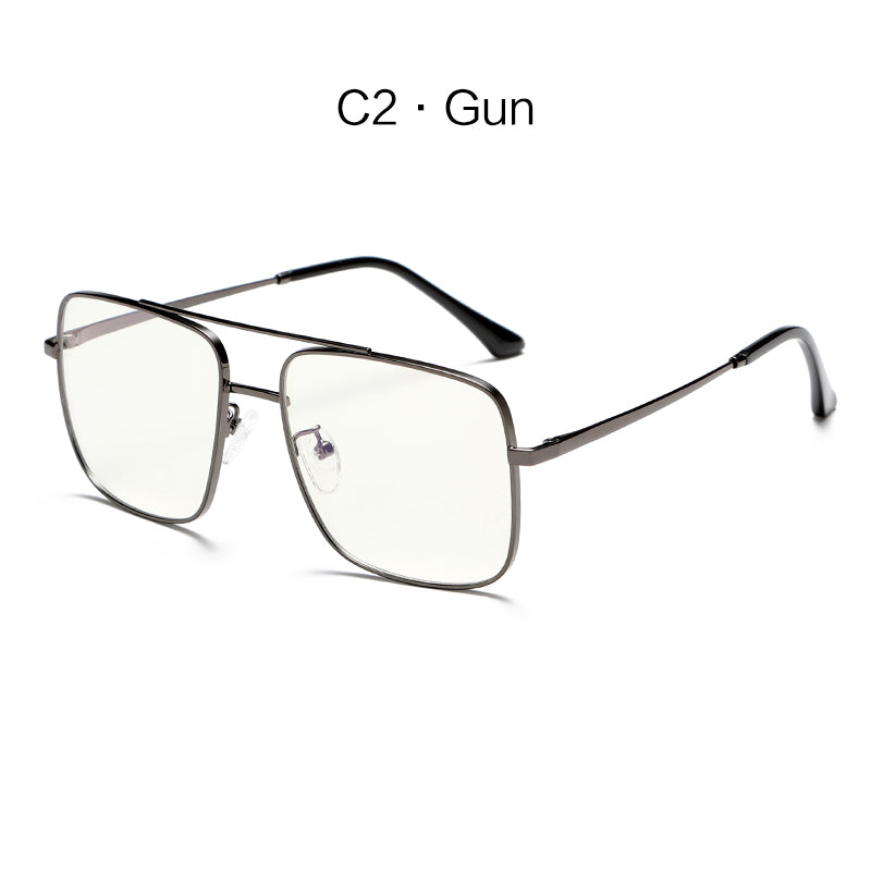 Minimlist Small Metal Square Frame Fashion Anti Blue Light Glasses G026OP