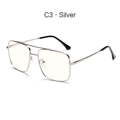 Minimlist Small Metal Square Frame Fashion Anti Blue Light Glasses G026OP