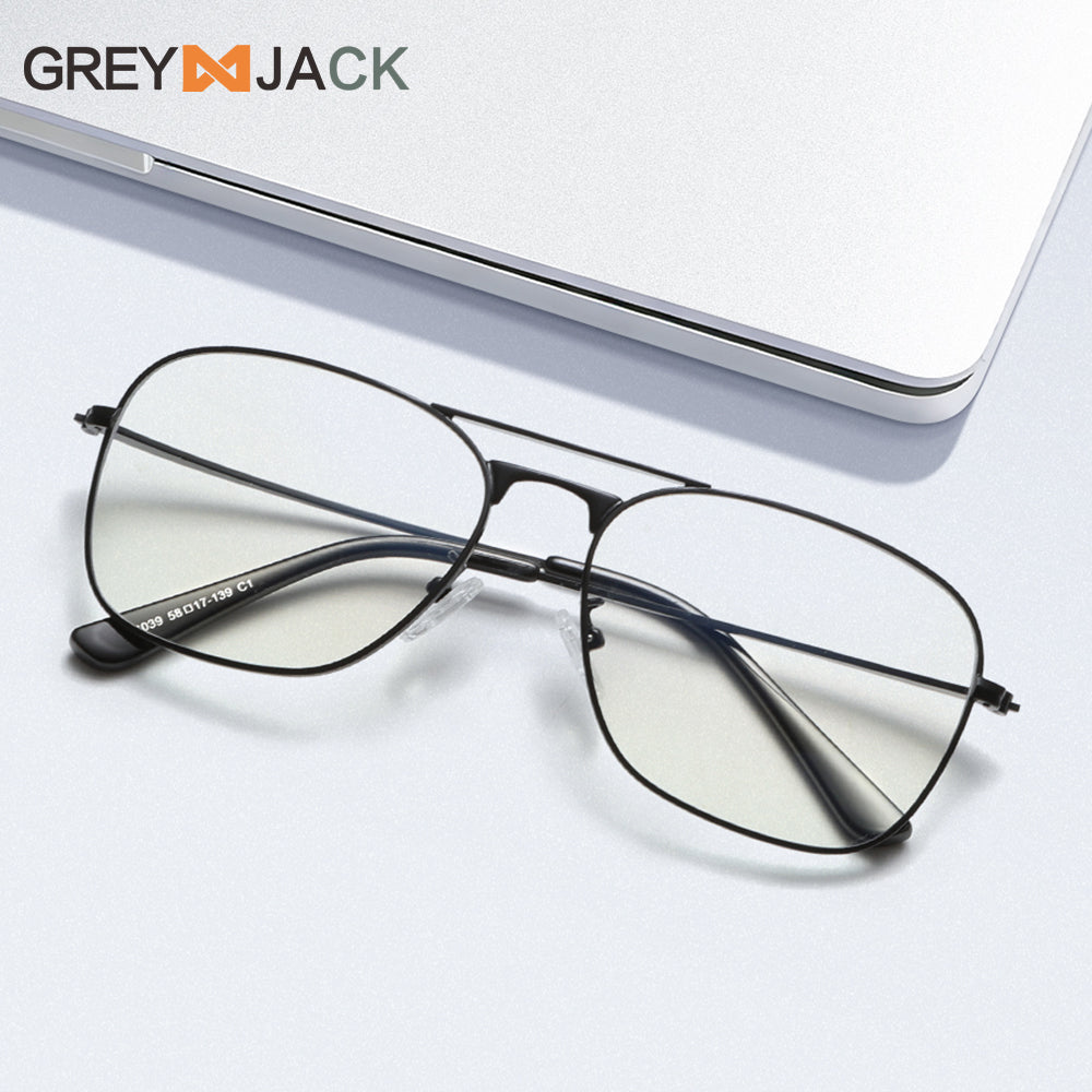 High-End Stainless Steel Frame Fashion Anti Blue Light Glasses G039OP