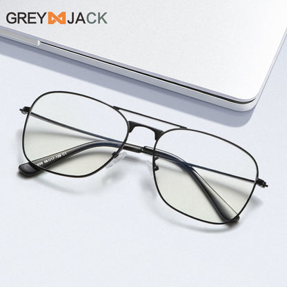 High-End Stainless Steel Frame Fashion Anti Blue Light Glasses G039OP