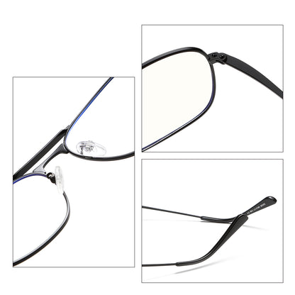 High-End Stainless Steel Frame Fashion Anti Blue Light Glasses G039OP