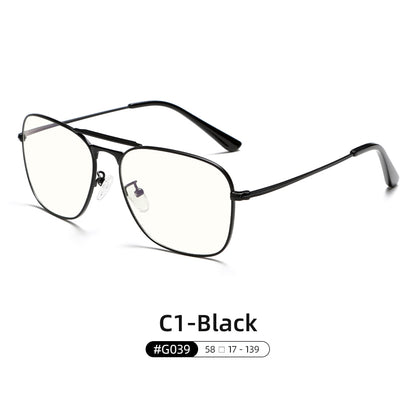 High-End Stainless Steel Frame Fashion Anti Blue Light Glasses G039OP