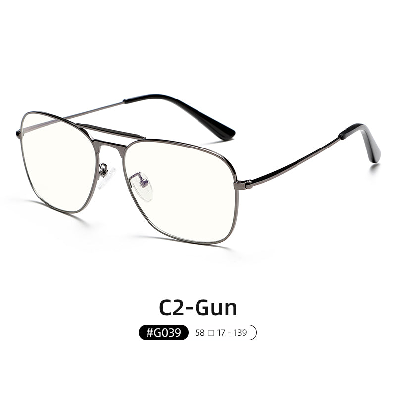 High-End Stainless Steel Frame Fashion Anti Blue Light Glasses G039OP