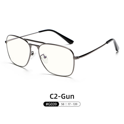 High-End Stainless Steel Frame Fashion Anti Blue Light Glasses G039OP
