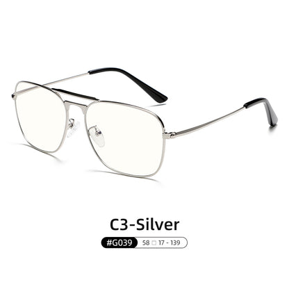 High-End Stainless Steel Frame Fashion Anti Blue Light Glasses G039OP