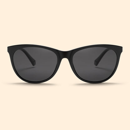 Black Cat Eye Skinny Frame Minimalist Chic Fashion Sunglasses K001