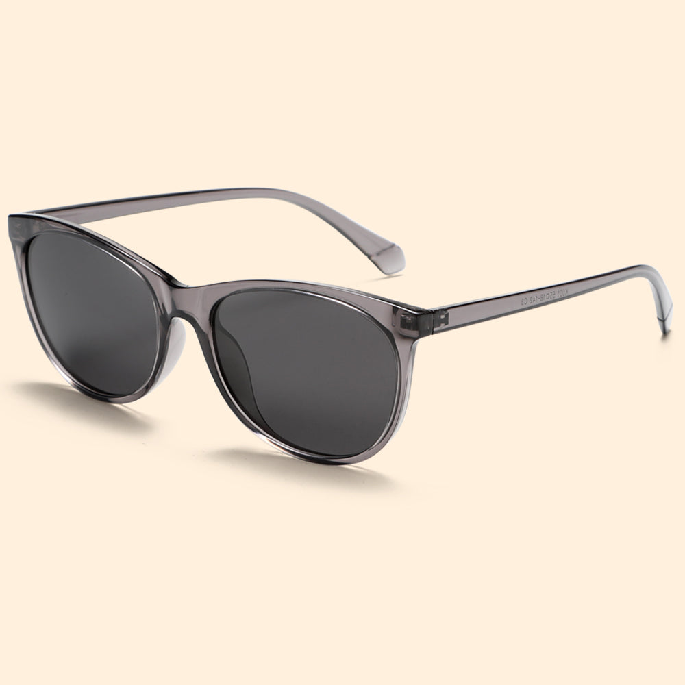 Black Cat Eye Skinny Frame Minimalist Chic Fashion Sunglasses K001