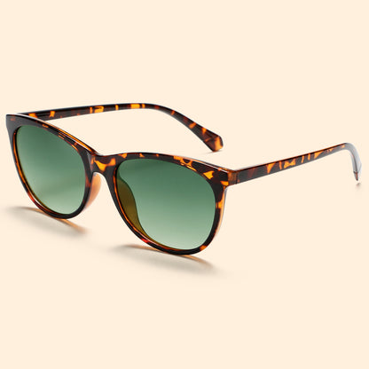 Black Cat Eye Skinny Frame Minimalist Chic Fashion Sunglasses K001